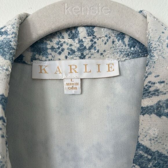 Karlie Printed Lo g Sleeve Maxidress L - Picture 10 of 10